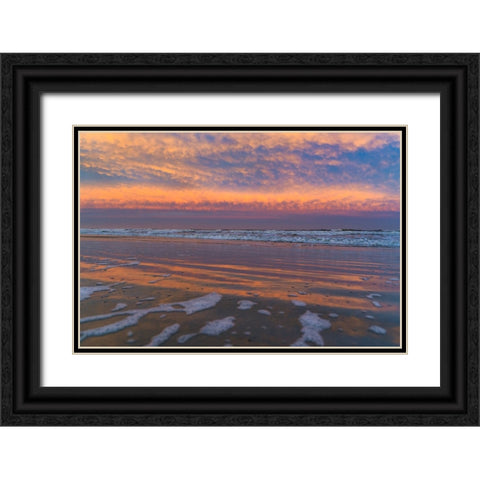 Rainbow Tide Black Ornate Wood Framed Art Print with Double Matting by Malone, Will