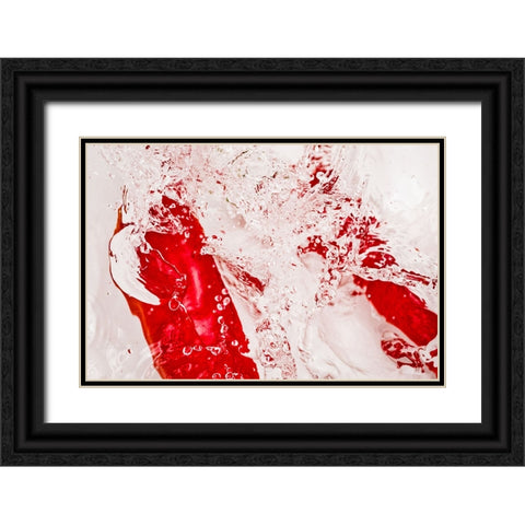 Red Hot 3 Black Ornate Wood Framed Art Print with Double Matting by Malone, Will