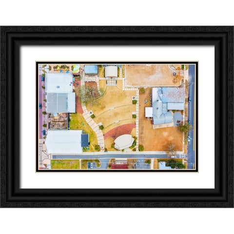 The Amphitheater Black Ornate Wood Framed Art Print with Double Matting by Malone, Will