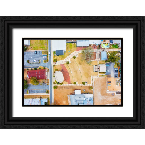 The Amphitheater 2 Black Ornate Wood Framed Art Print with Double Matting by Malone, Will