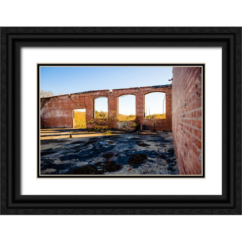 The Mill 3 Black Ornate Wood Framed Art Print with Double Matting by Malone, Will