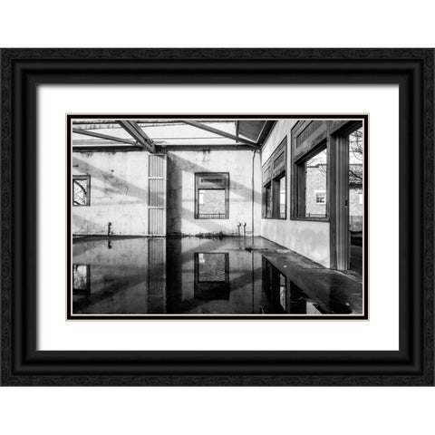 Yelow Korner 2 Black Ornate Wood Framed Art Print with Double Matting by Malone, Will