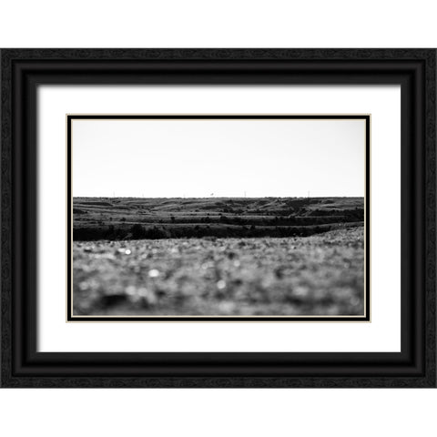 Amarillo Hills Black Ornate Wood Framed Art Print with Double Matting by Malone, Will