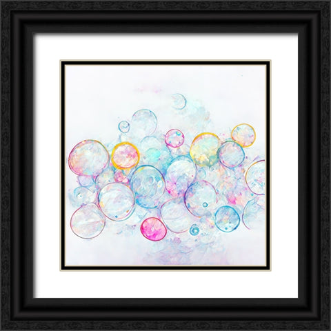 Bubbles 14 Black Ornate Wood Framed Art Print with Double Matting by Screendoor