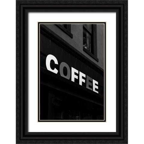 Coffee 2 Black Ornate Wood Framed Art Print with Double Matting by Malone, Will