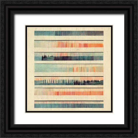 Dancing Filmstrip 4 Black Ornate Wood Framed Art Print with Double Matting by Screendoor