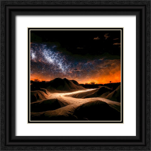 Dune Sea 2 Black Ornate Wood Framed Art Print with Double Matting by Screendoor