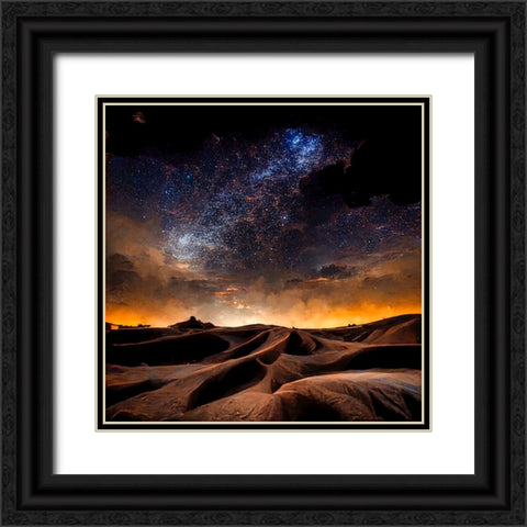 Dune Sea 5 Black Ornate Wood Framed Art Print with Double Matting by Screendoor