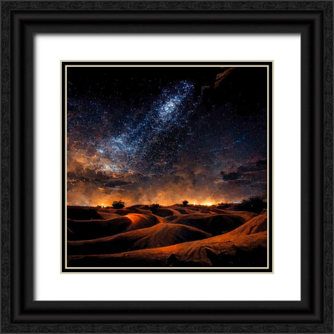 Dune Sea 6 Black Ornate Wood Framed Art Print with Double Matting by Screendoor