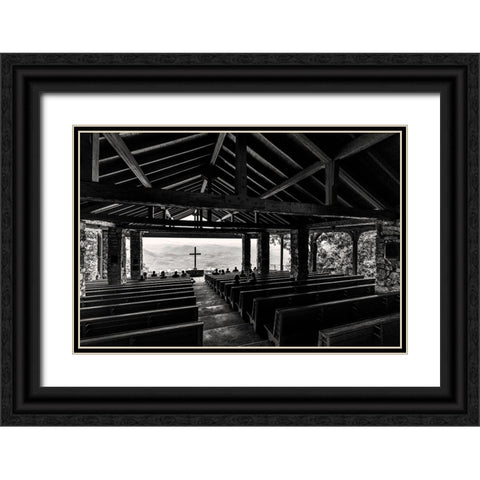 Eyes to the Hills 2 Black Ornate Wood Framed Art Print with Double Matting by Malone, Will