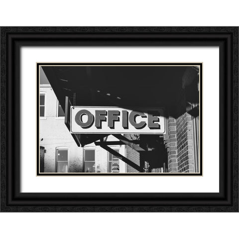 Office Black Ornate Wood Framed Art Print with Double Matting by Malone, Will
