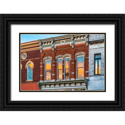 Sunrise on Broad Street 2 Black Ornate Wood Framed Art Print with Double Matting by Malone, Will