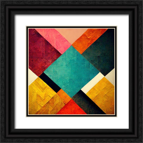 The Color Map 2 Black Ornate Wood Framed Art Print with Double Matting by Screendoor