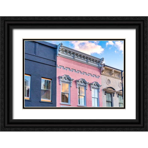 Window 6 Black Ornate Wood Framed Art Print with Double Matting by Malone, Will