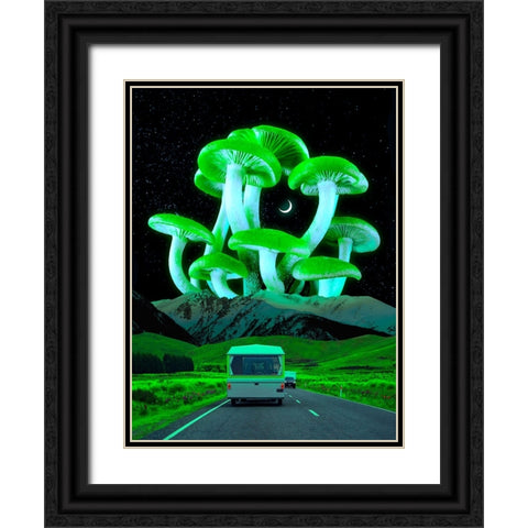 Trippyland Black Ornate Wood Framed Art Print with Double Matting by Orozco, Danner