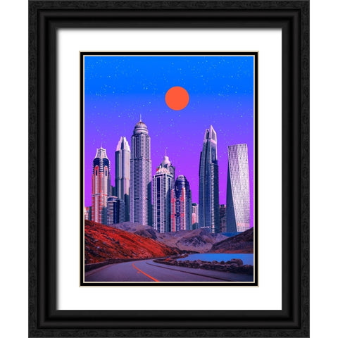 Nocturnal Paradise 2 Black Ornate Wood Framed Art Print with Double Matting by Orozco, Danner