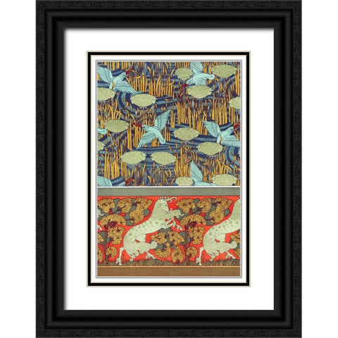 Decoration And Ornament - I Black Ornate Wood Framed Art Print with Double Matting by CAG