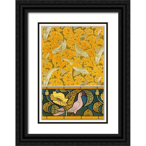 Decoration And Ornament - II Black Ornate Wood Framed Art Print with Double Matting by CAG