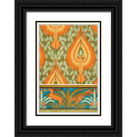 Decoration And Ornament - IV Black Ornate Wood Framed Art Print with Double Matting by CAG