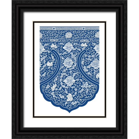 Decoration And Ornament - IX Black Ornate Wood Framed Art Print with Double Matting by CAG