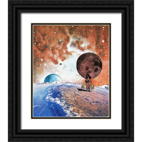 Manifestation Black Ornate Wood Framed Art Print with Double Matting by Wonder, Howie