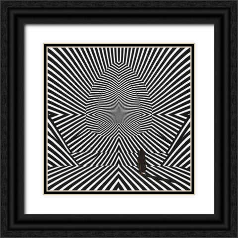 Journey Black Ornate Wood Framed Art Print with Double Matting by Wonder, Howie