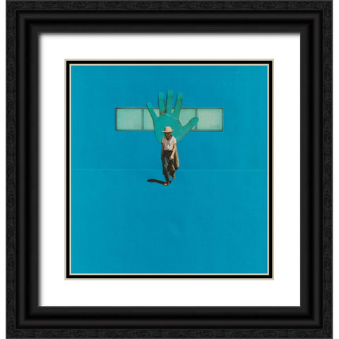 Pause Black Ornate Wood Framed Art Print with Double Matting by Wonder, Howie