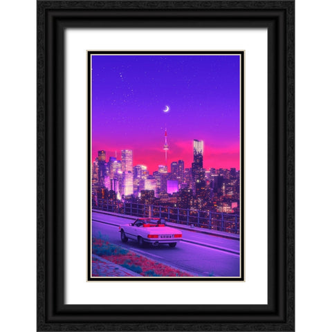 Nostalgia 90s Black Ornate Wood Framed Art Print with Double Matting by Orozco, Danner