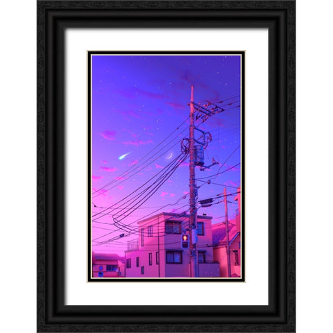 Soft Morning Black Ornate Wood Framed Art Print with Double Matting by Orozco, Danner