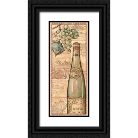 Vineyards - White Black Ornate Wood Framed Art Print with Double Matting by Audrey, Charlene