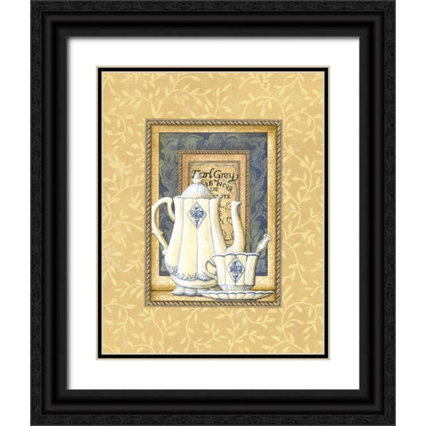 Earl Grey Black Ornate Wood Framed Art Print with Double Matting by Audrey, Charlene