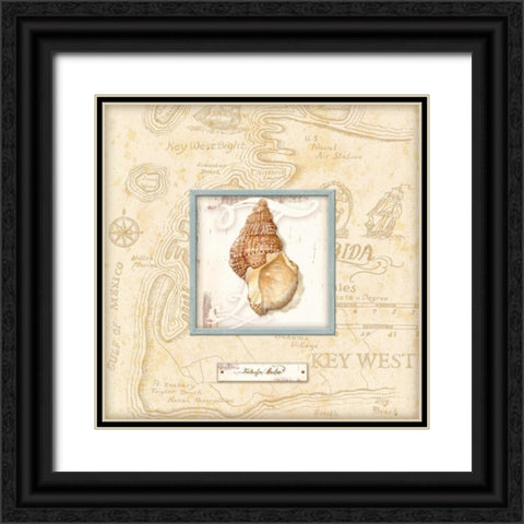 Sea Treasure I Black Ornate Wood Framed Art Print with Double Matting by Audrey, Charlene