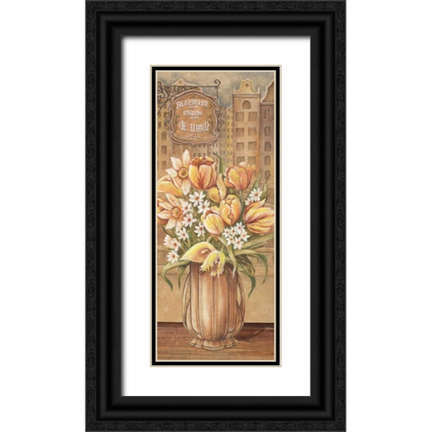 Bouquet from Holland Black Ornate Wood Framed Art Print with Double Matting by Audrey, Charlene