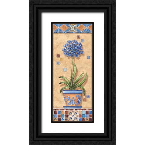 Flower in Greece III Black Ornate Wood Framed Art Print with Double Matting by Audrey, Charlene