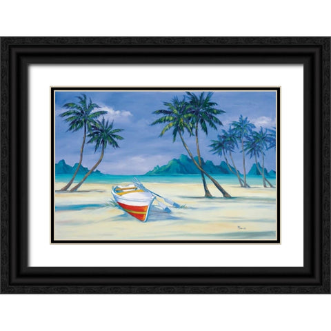 Archipelago I Black Ornate Wood Framed Art Print with Double Matting by Brent, Paul