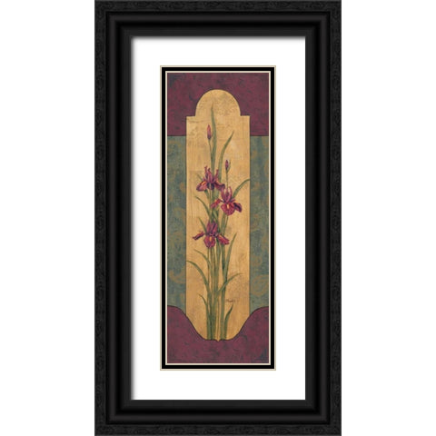 Greek Iris II Black Ornate Wood Framed Art Print with Double Matting by Brent, Paul