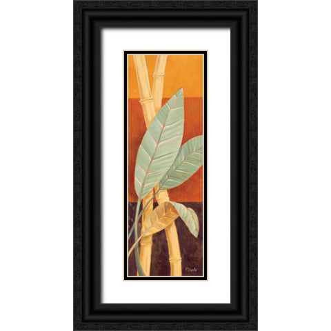 Bali Leaves I Black Ornate Wood Framed Art Print with Double Matting by Brent, Paul