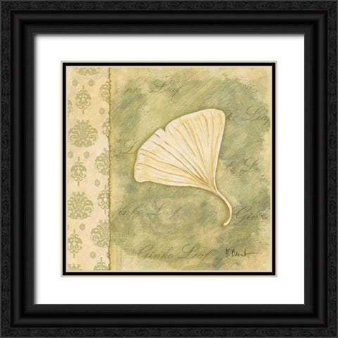 Leaf Oasis III Black Ornate Wood Framed Art Print with Double Matting by Brent, Paul