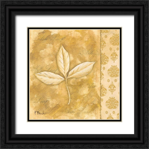 Leaf Oasis IV Black Ornate Wood Framed Art Print with Double Matting by Brent, Paul