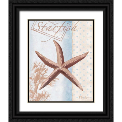 Beachhouse Blue IV Black Ornate Wood Framed Art Print with Double Matting by Brent, Paul