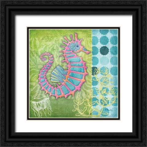Fantasy Reef IV Black Ornate Wood Framed Art Print with Double Matting by Brent, Paul