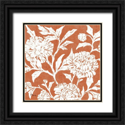 Jardin Floral III Black Ornate Wood Framed Art Print with Double Matting by Brent, Paul