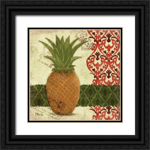 Thai Pineapple II Black Ornate Wood Framed Art Print with Double Matting by Brent, Paul
