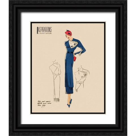Inspirations I Black Ornate Wood Framed Art Print with Double Matting by Berman, Susan