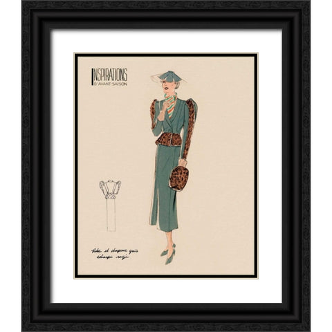 Inspirations III Black Ornate Wood Framed Art Print with Double Matting by Berman, Susan