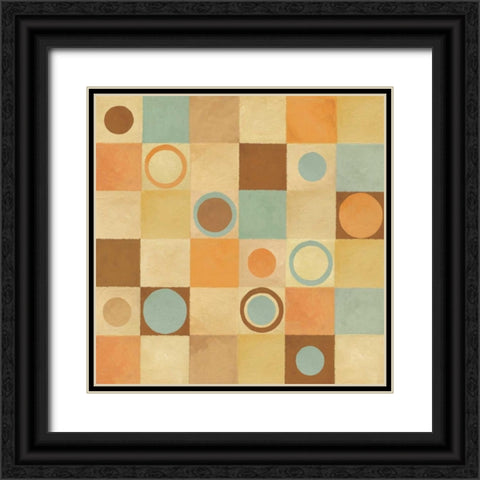 Tic Tac Dots I Black Ornate Wood Framed Art Print with Double Matting by Corbin, Delphine
