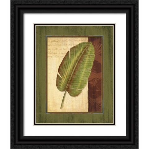 Palm Tropical II Black Ornate Wood Framed Art Print with Double Matting by Corbin, Delphine