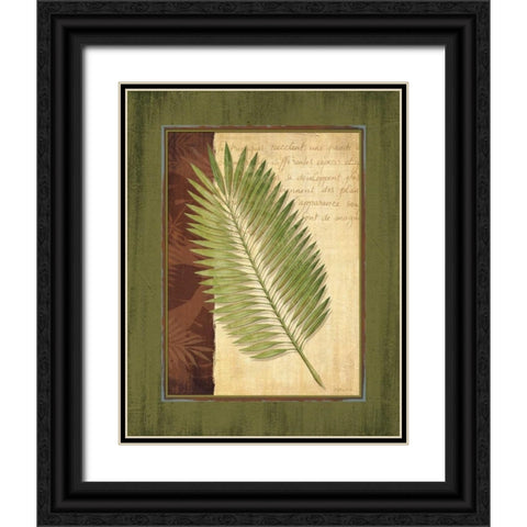 Palm Tropical III Black Ornate Wood Framed Art Print with Double Matting by Corbin, Delphine
