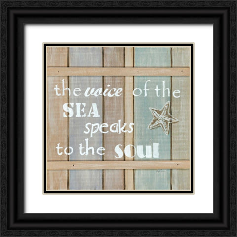 Driftwood Signs II Black Ornate Wood Framed Art Print with Double Matting by Davis, Paige