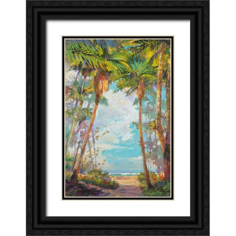 Path to Paridise I Black Ornate Wood Framed Art Print with Double Matting by Delanty, Rick